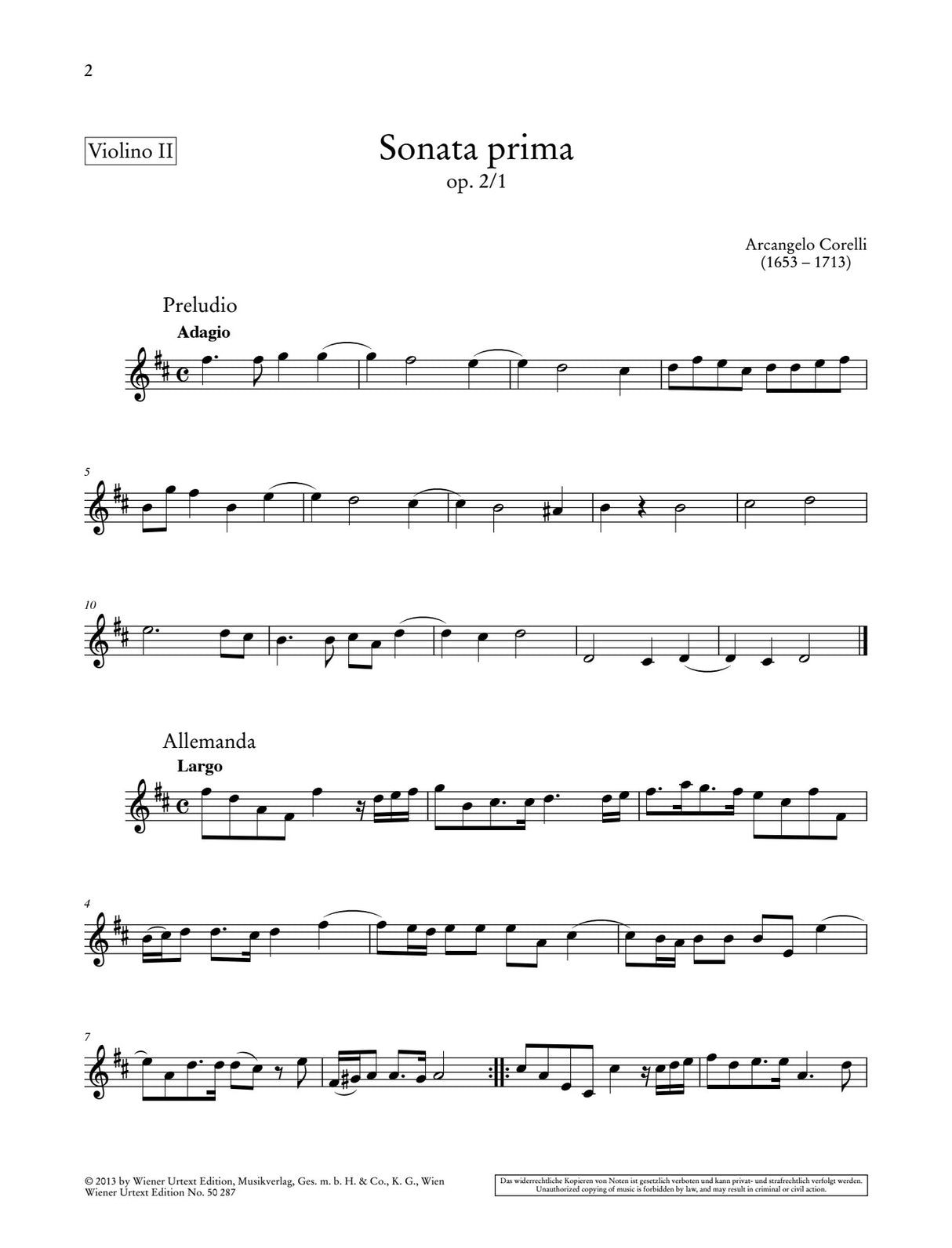 Corelli: Trio Sonatas - Volume 2 (Sonata da camera from Op. 2 & 4)