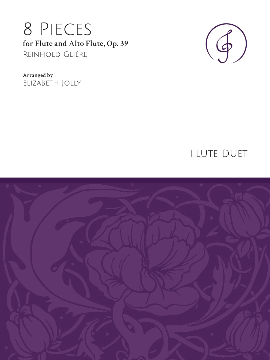 Glière: 8 Pieces, Op. 39 (arr. for 2 flutes)