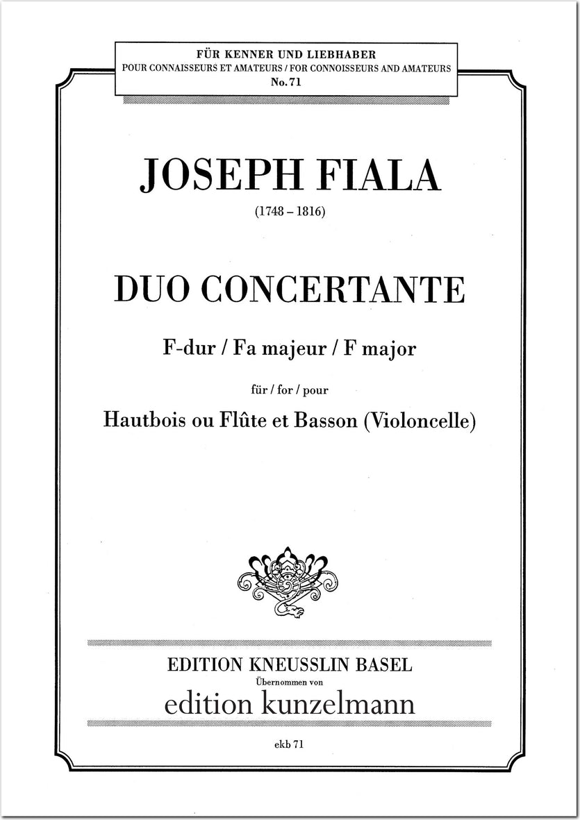 Fiala: Duo concertante in F Major