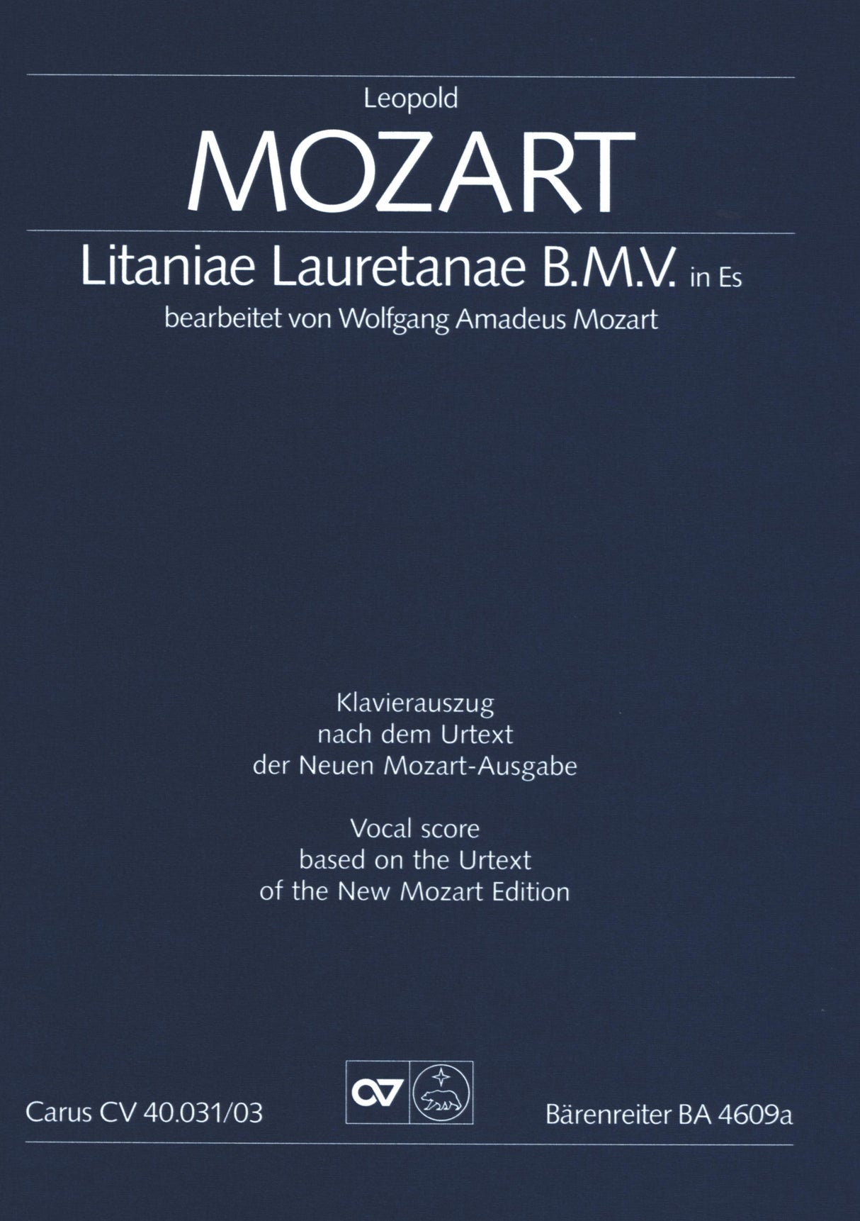 L. Mozart: Litaniae Lauretanae B.M.V in E-flat Major