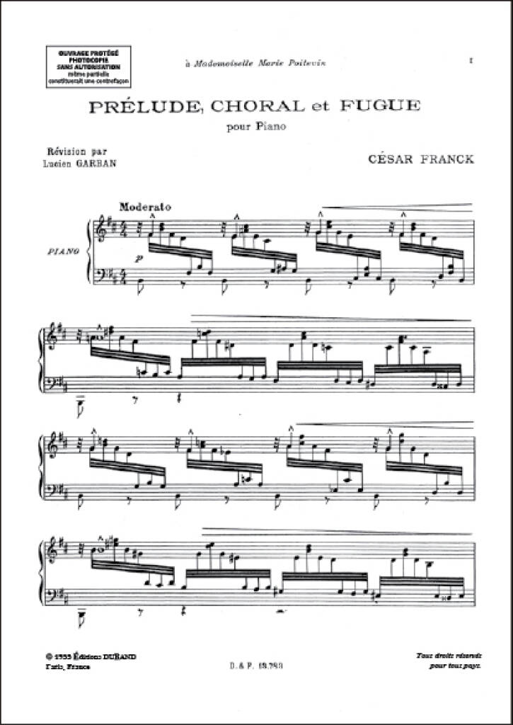 Franck: Prélude, Choral et Fugue