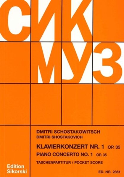 Shostakovich: Piano Concerto No. 1, Op. 35