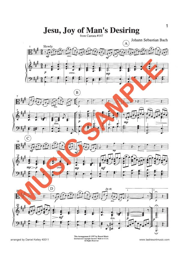 20 Sacred & Spiritual Solos for Viola and Piano