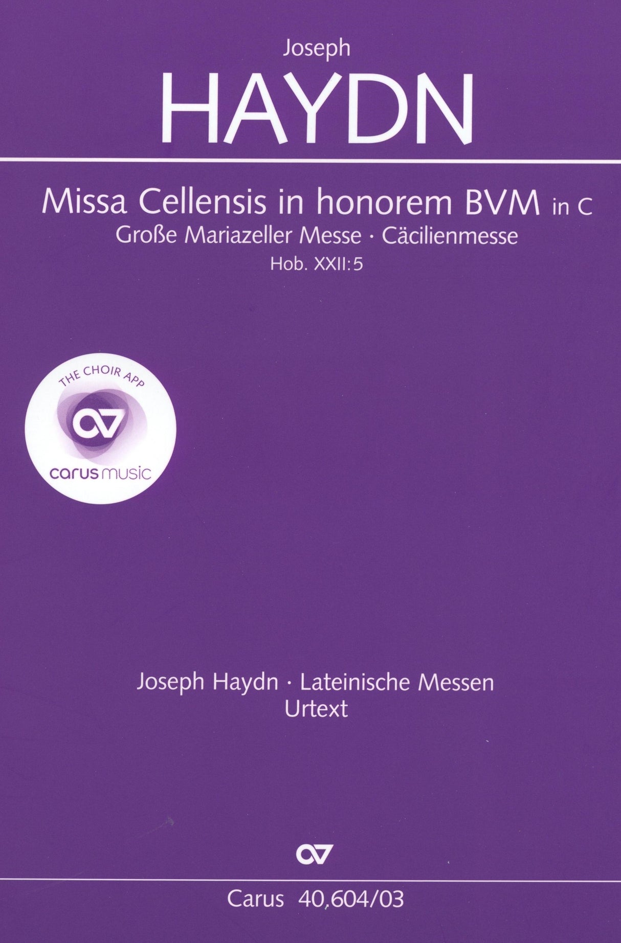 Haydn: Missa Cellensis in honorem BVM, Hob. XXII:5