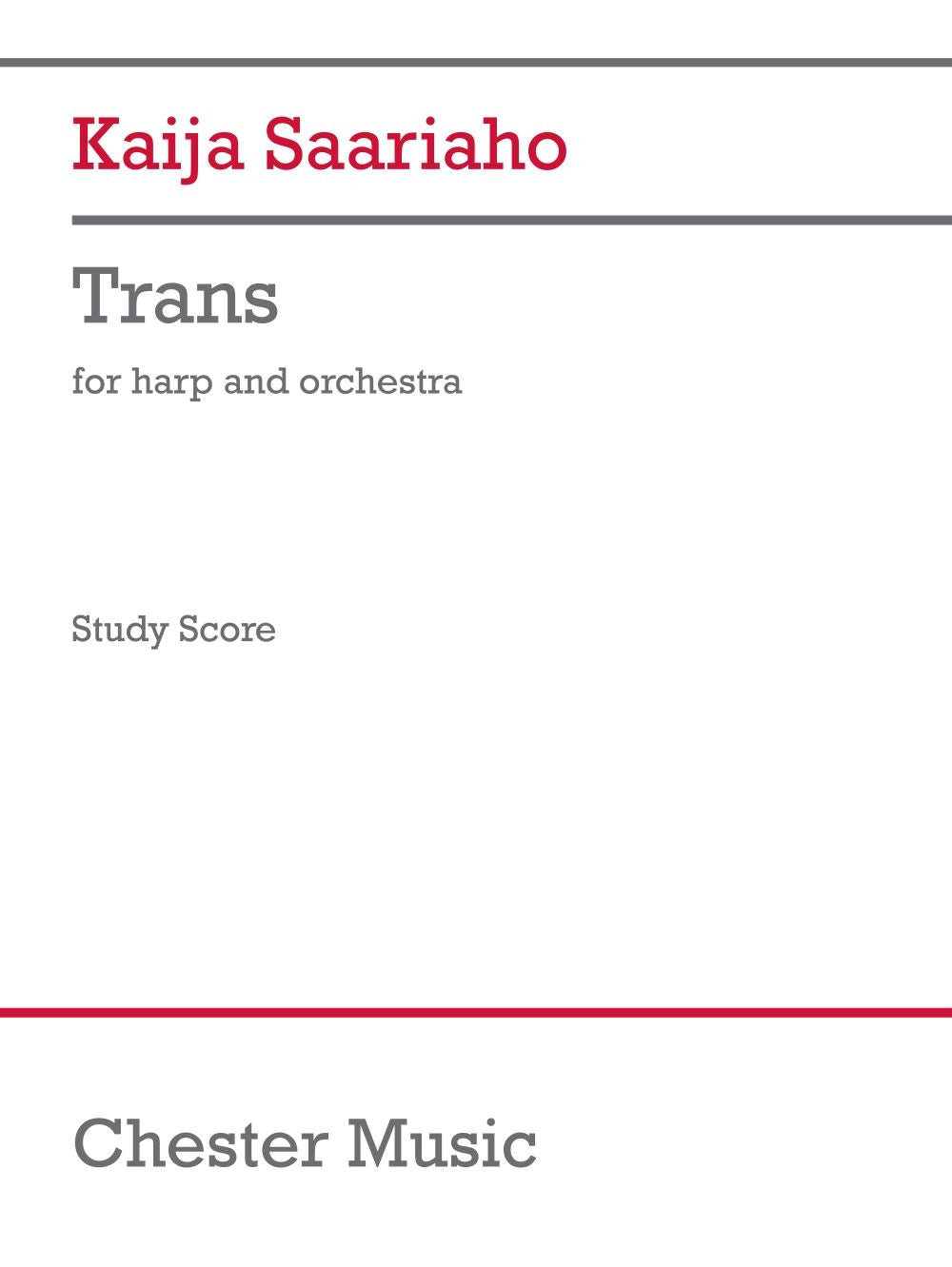 Saariaho: Trans
