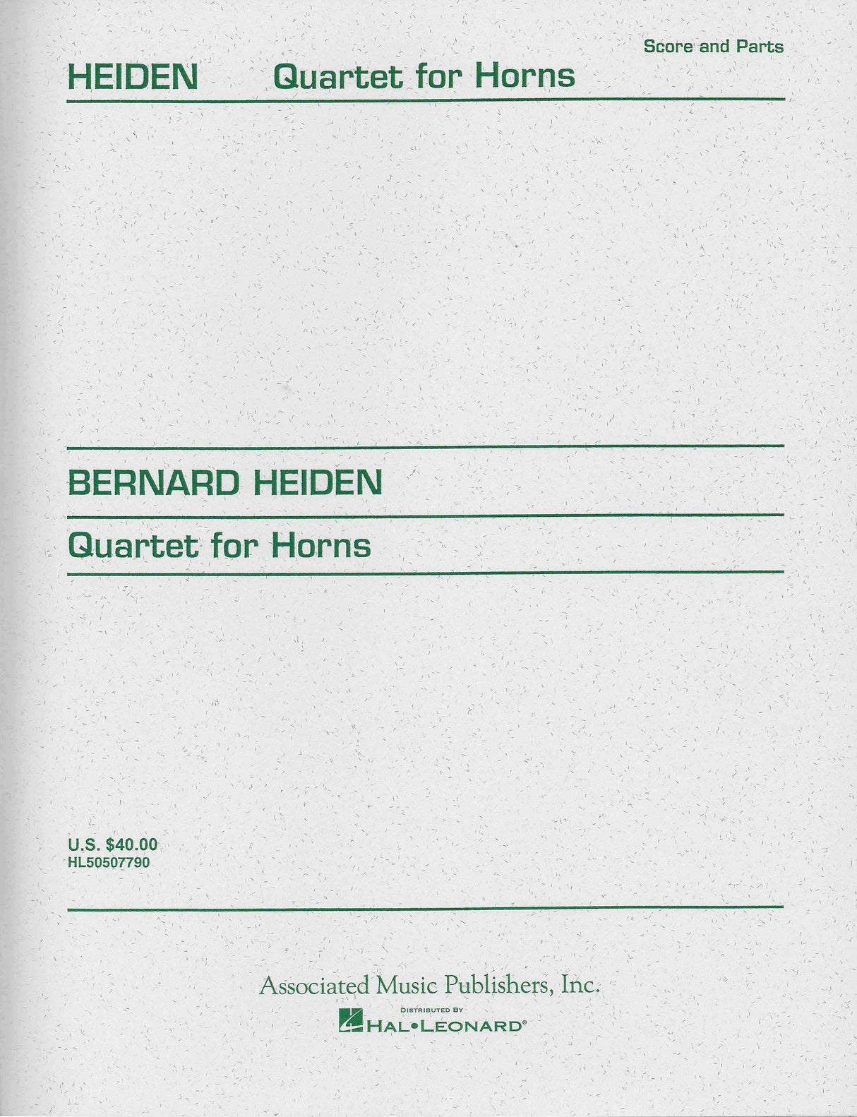 Heiden: Quartet for Horns