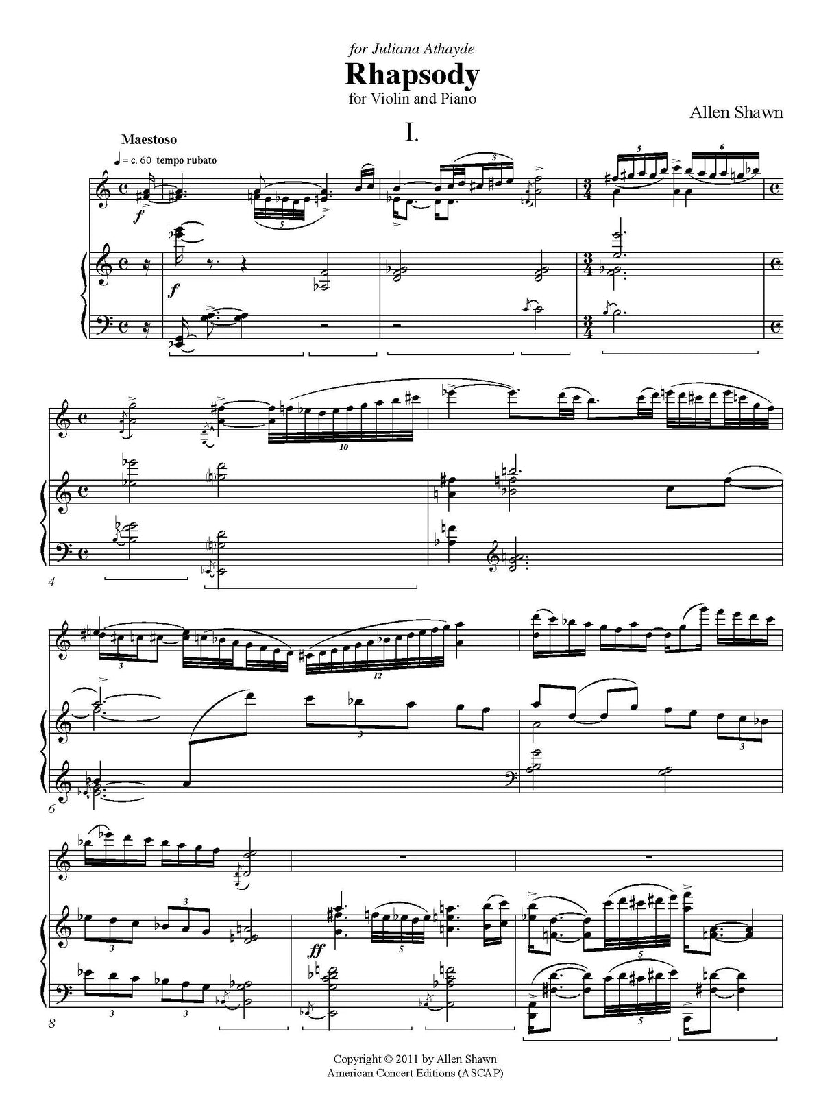 Shawn: Rhapsody