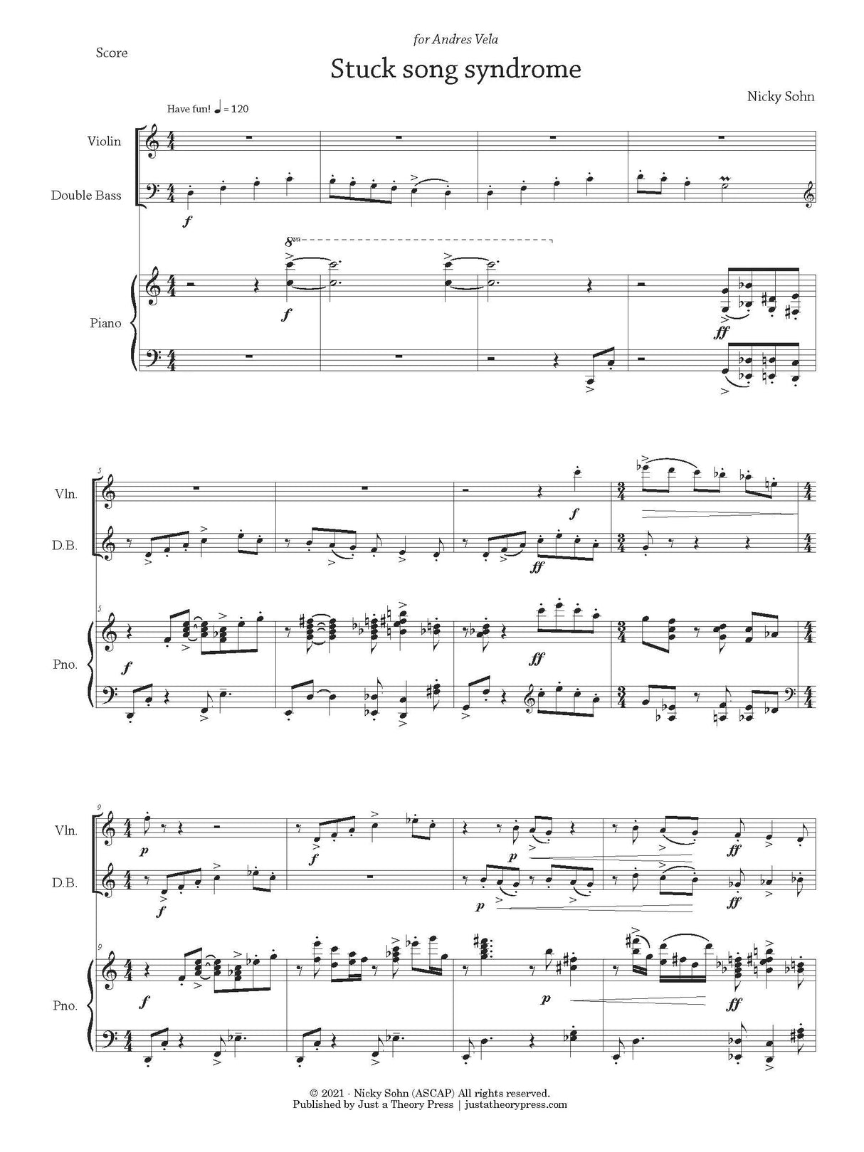 Sohn: Stuck Song Syndrome