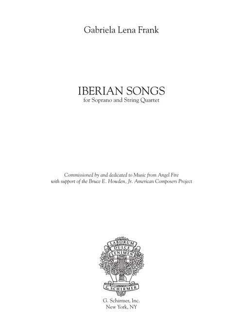 Frank: Iberian Songs