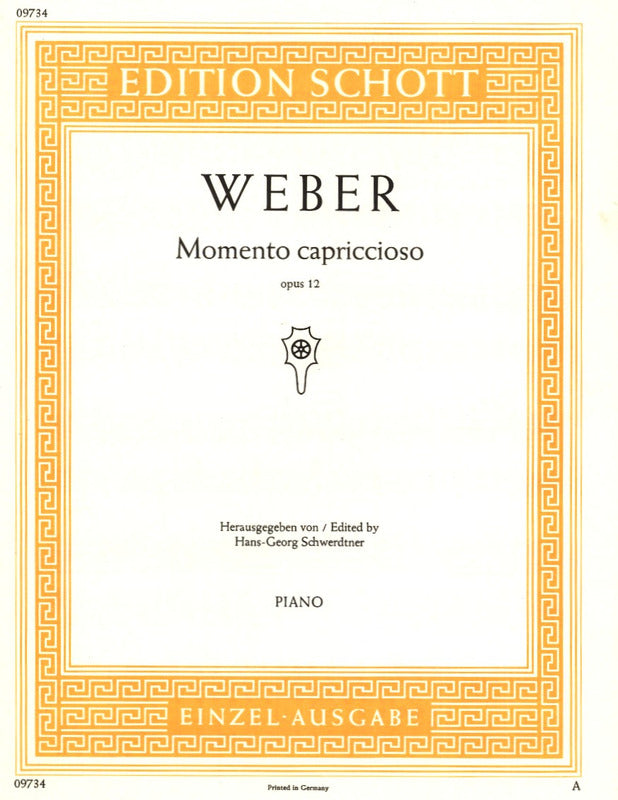 Weber: Momento capriccioso, J. 56, Op. 12