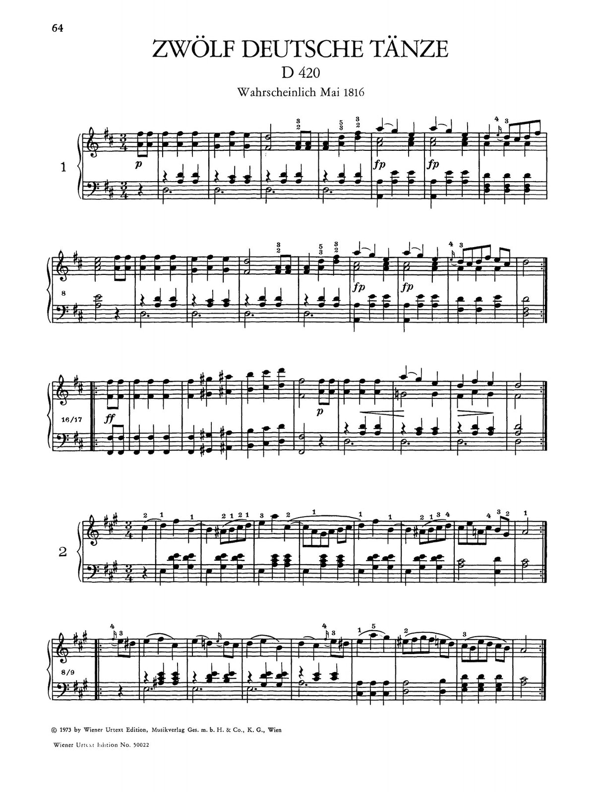 Schubert: Complete Dances - Volume 2