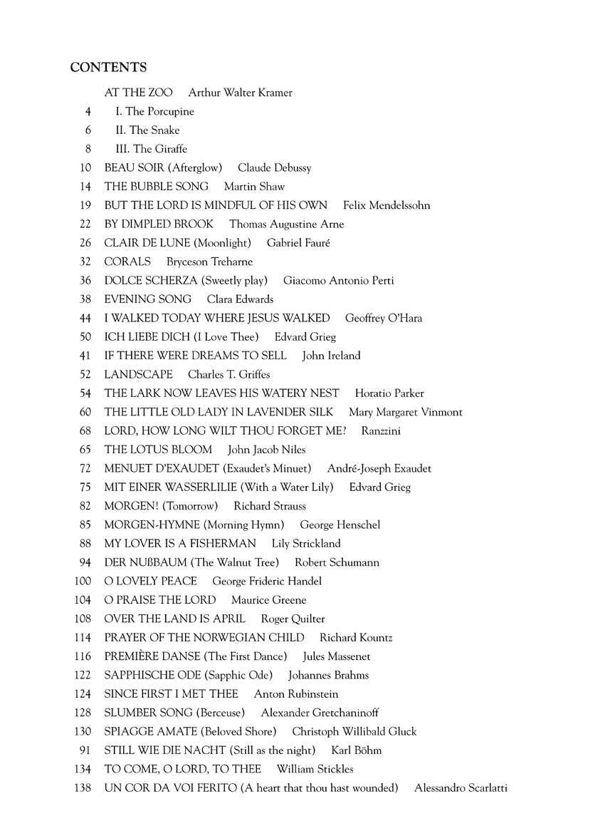 The First Book of Mezzo-Soprano Solos – Part 3