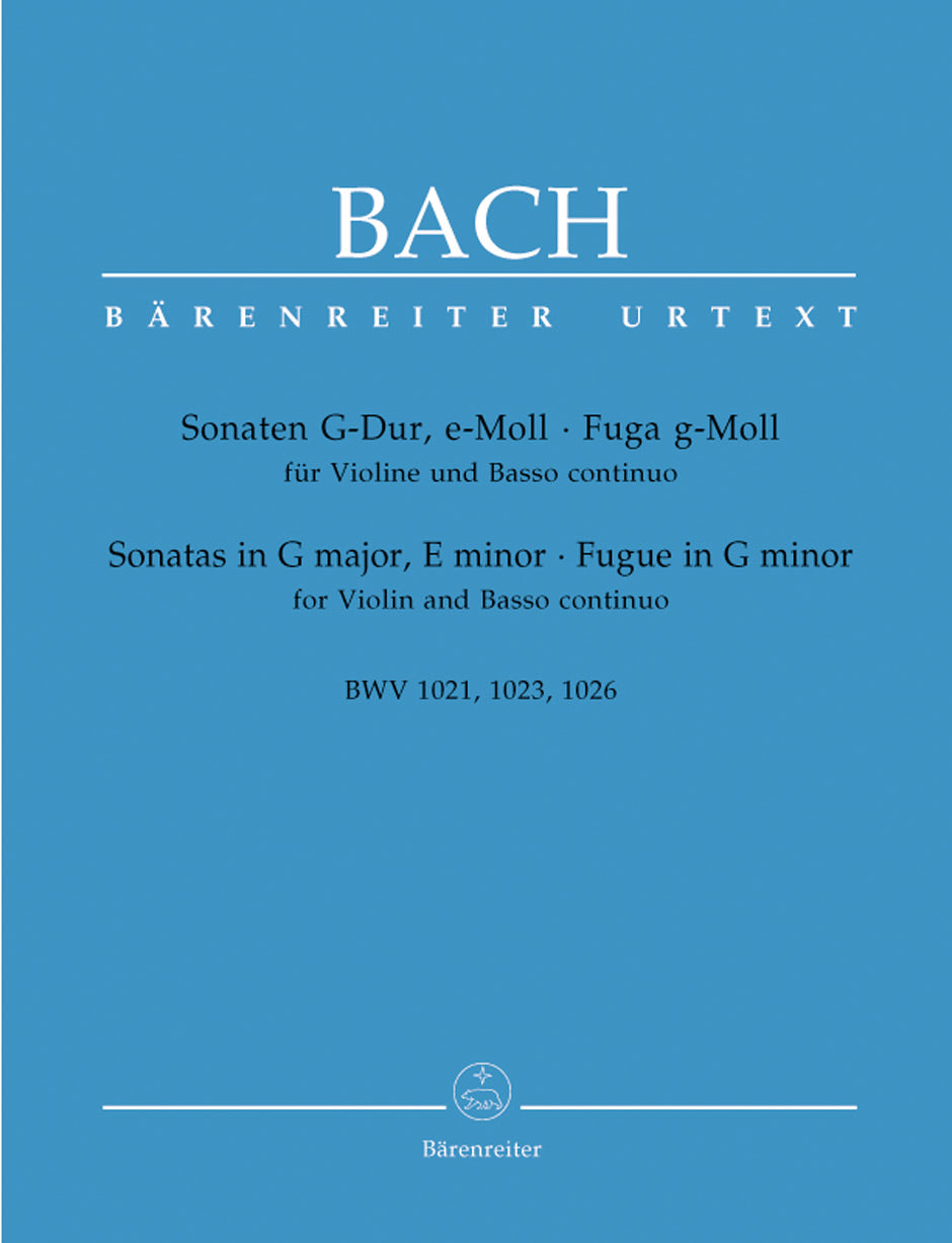 Bach: Two Sonatas and a Fugue, BWV 1021, 1023, and 1026