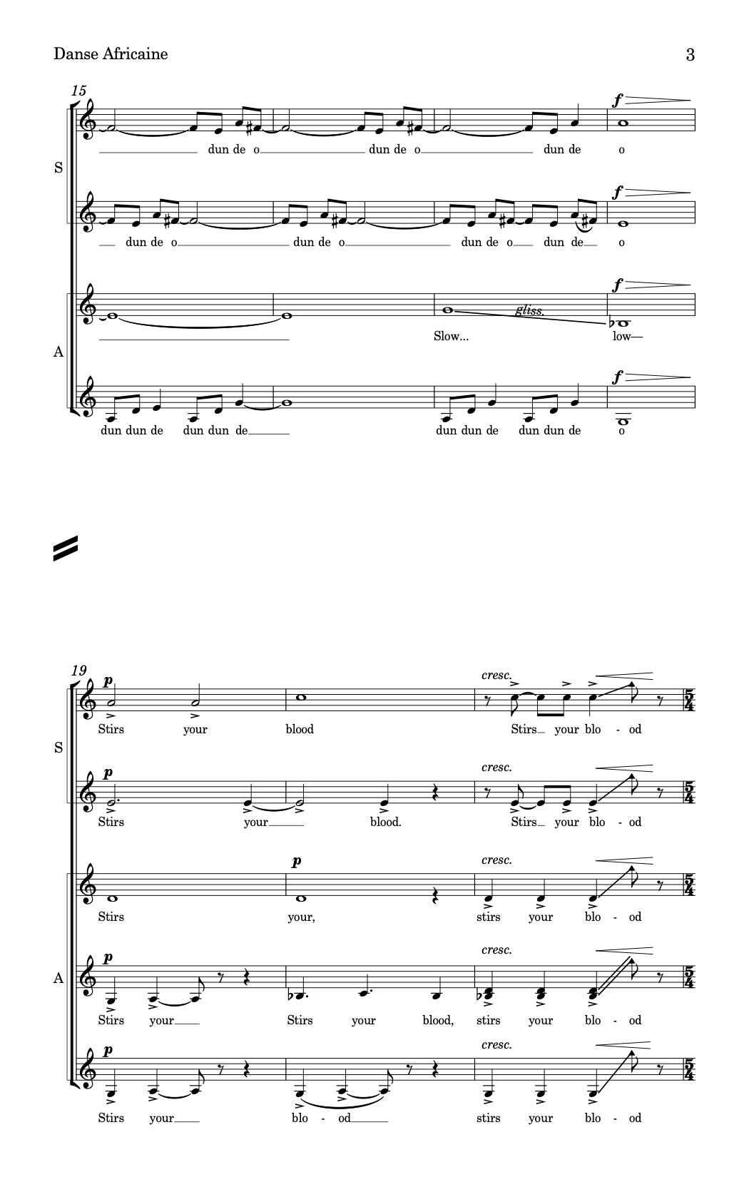 Montgomery: Danse Africaine