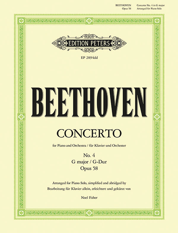 Beethoven: Piano Concerto No. 4 in G Major, Op. 58 - arranged & abridged