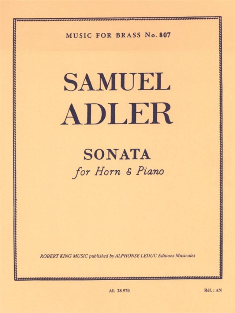 Adler: Horn Sonata