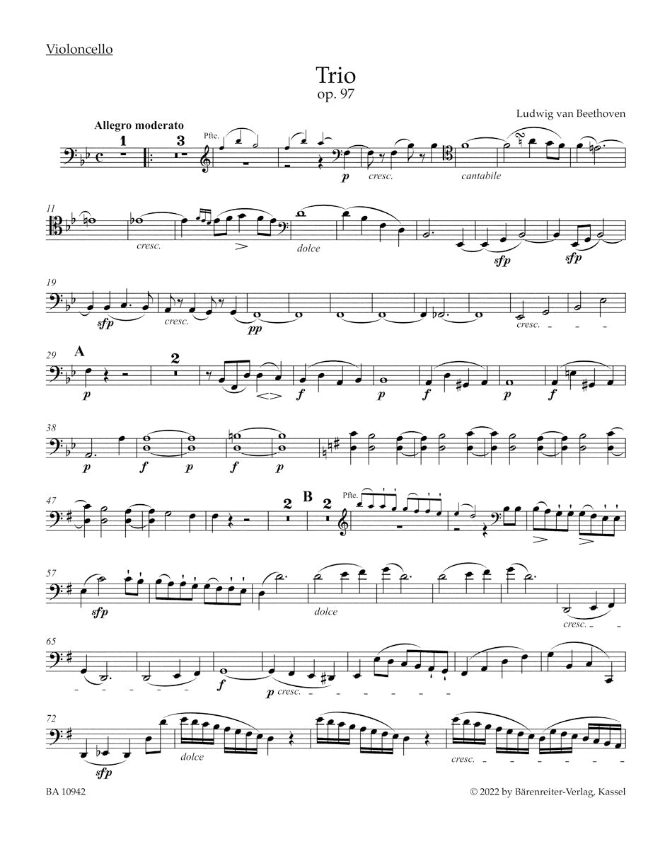 Beethoven: Piano Trio in B-flat Major, Op. 97