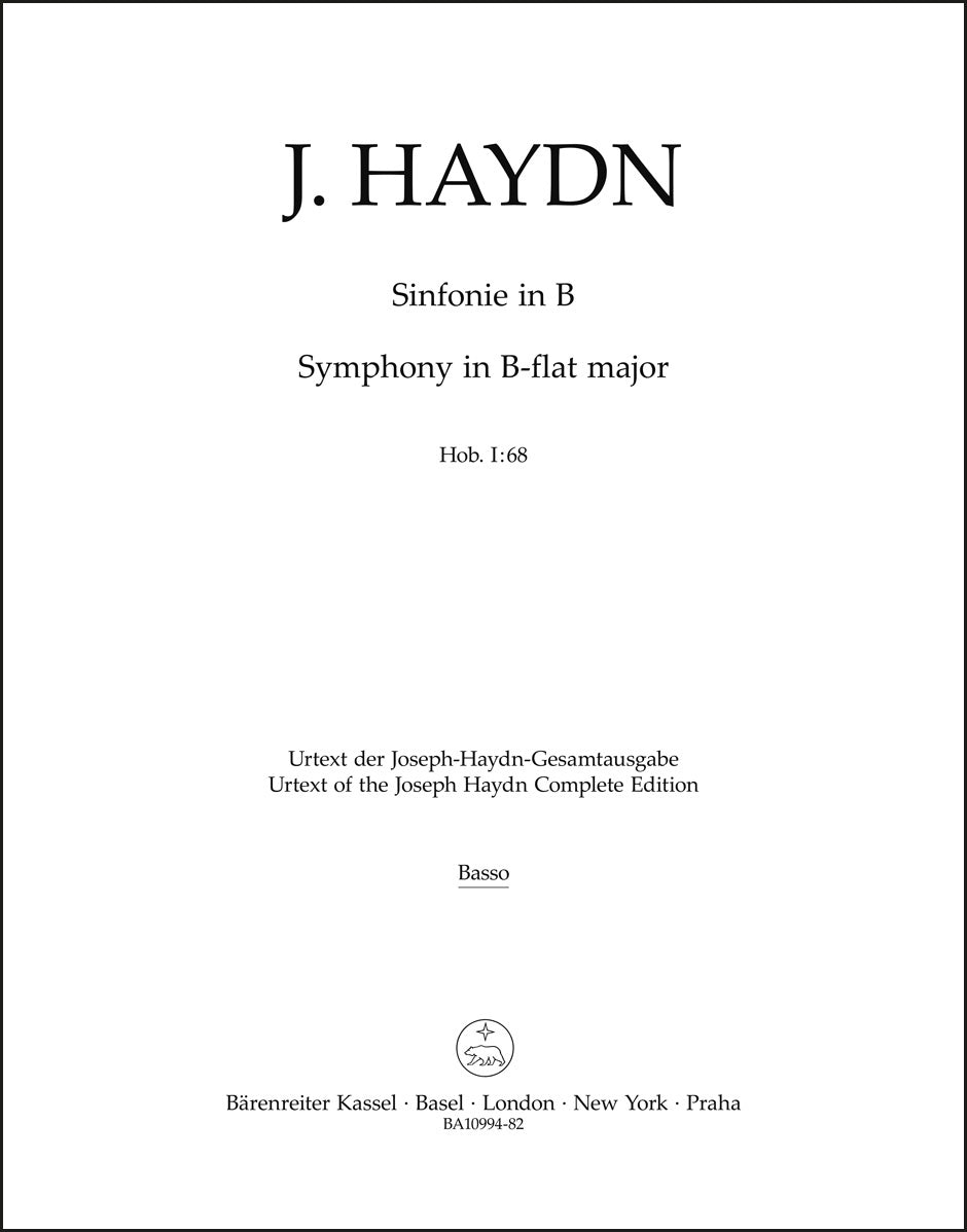 Haydn: Symphony in B-flat Major, Hob. I:68