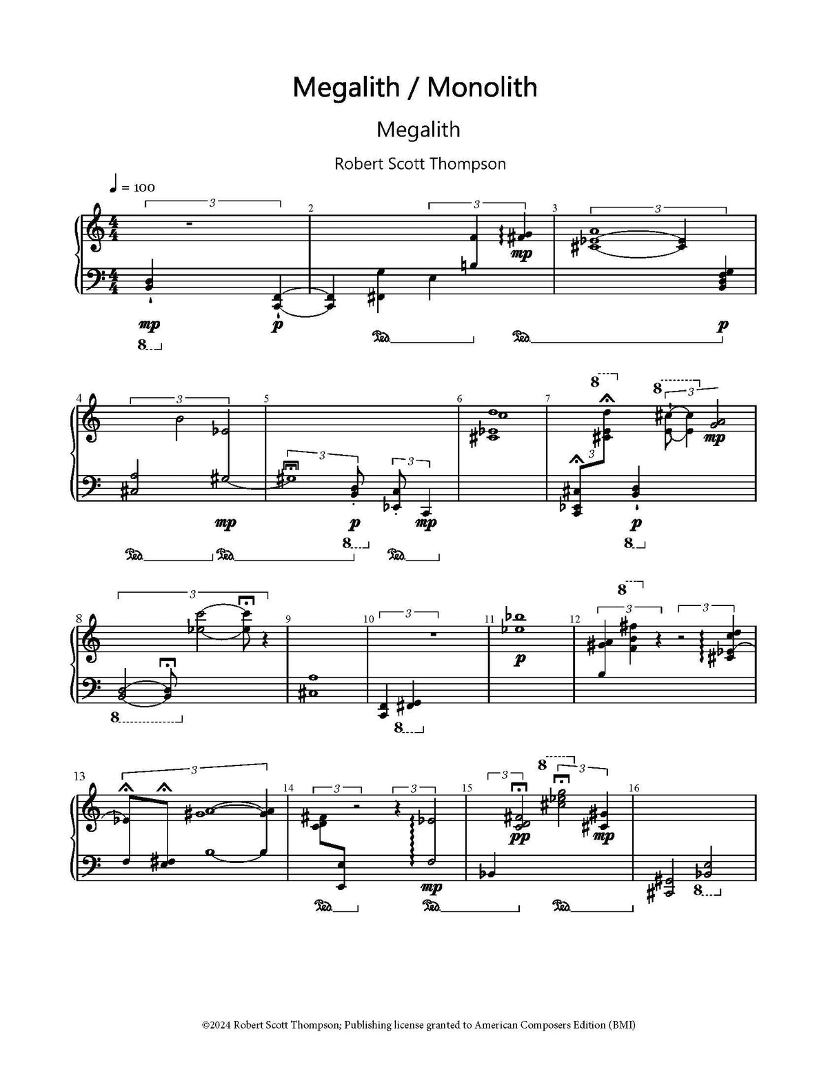 R.S. Thompson: Megalith/Monolith