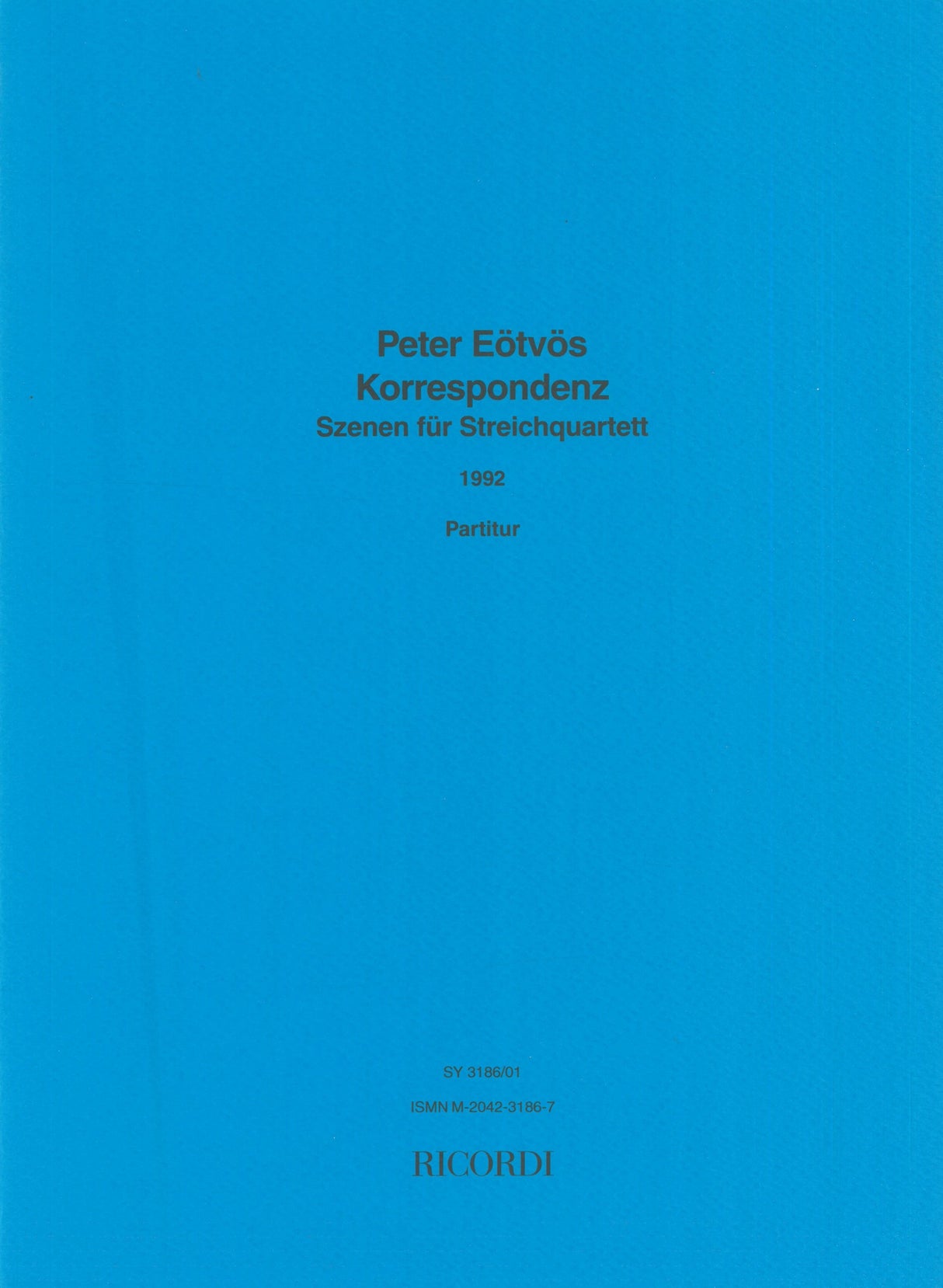 Eötvös: Korrespondenz