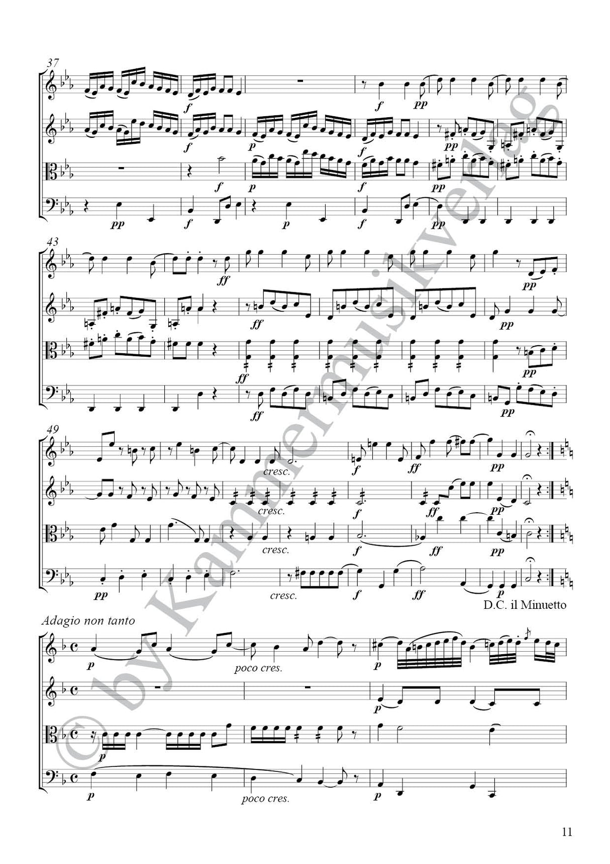 Boccherini: String Quartet in F Minor, G 235, Op. 52, No. 4