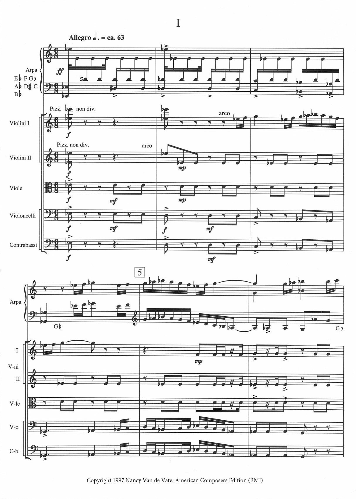 Van de Vate: Harp Concerto