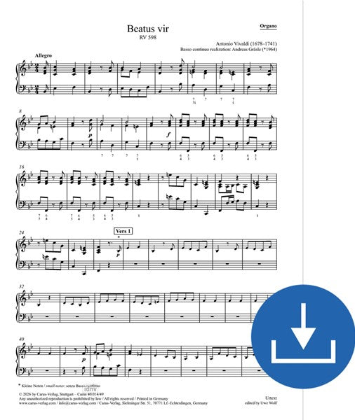 Vivaldi: Beatus vir, RV 598