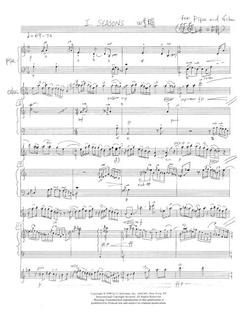 Sheng: Three Tunes for Pipa and Erhu