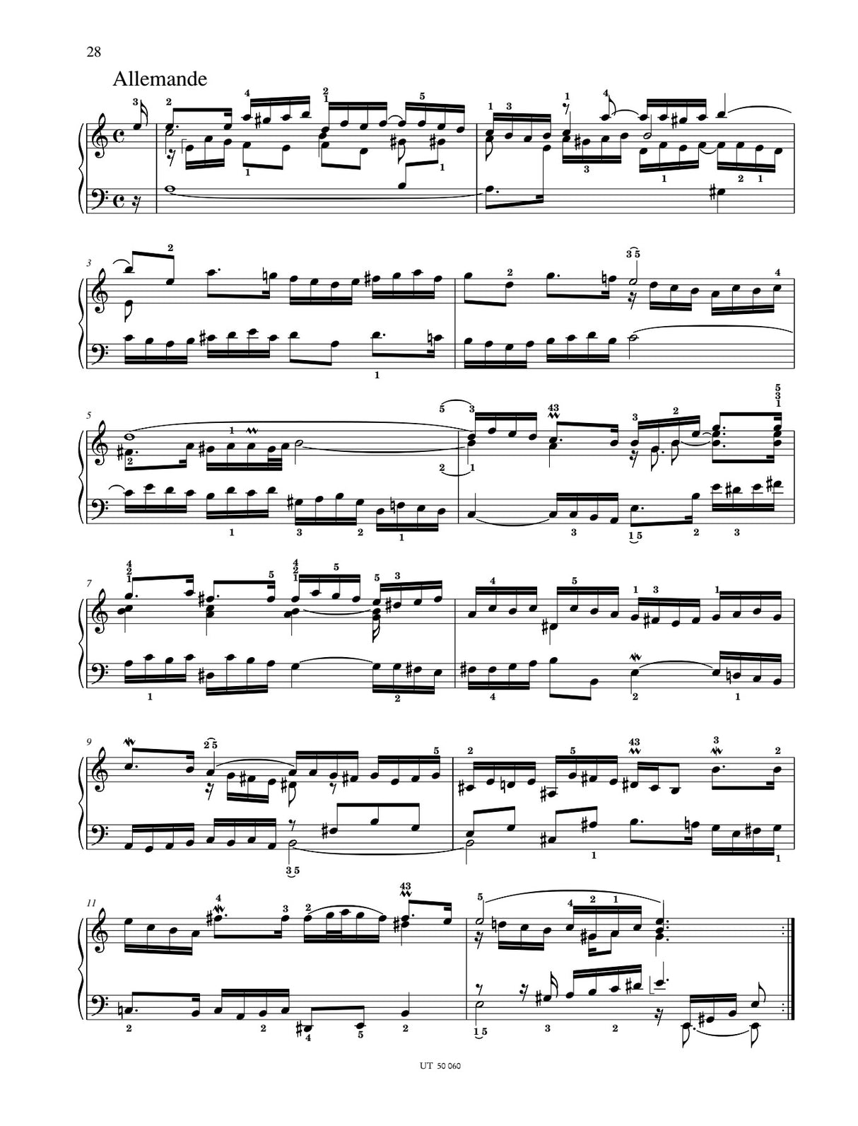 Bach: English Suites, BWV 806-811