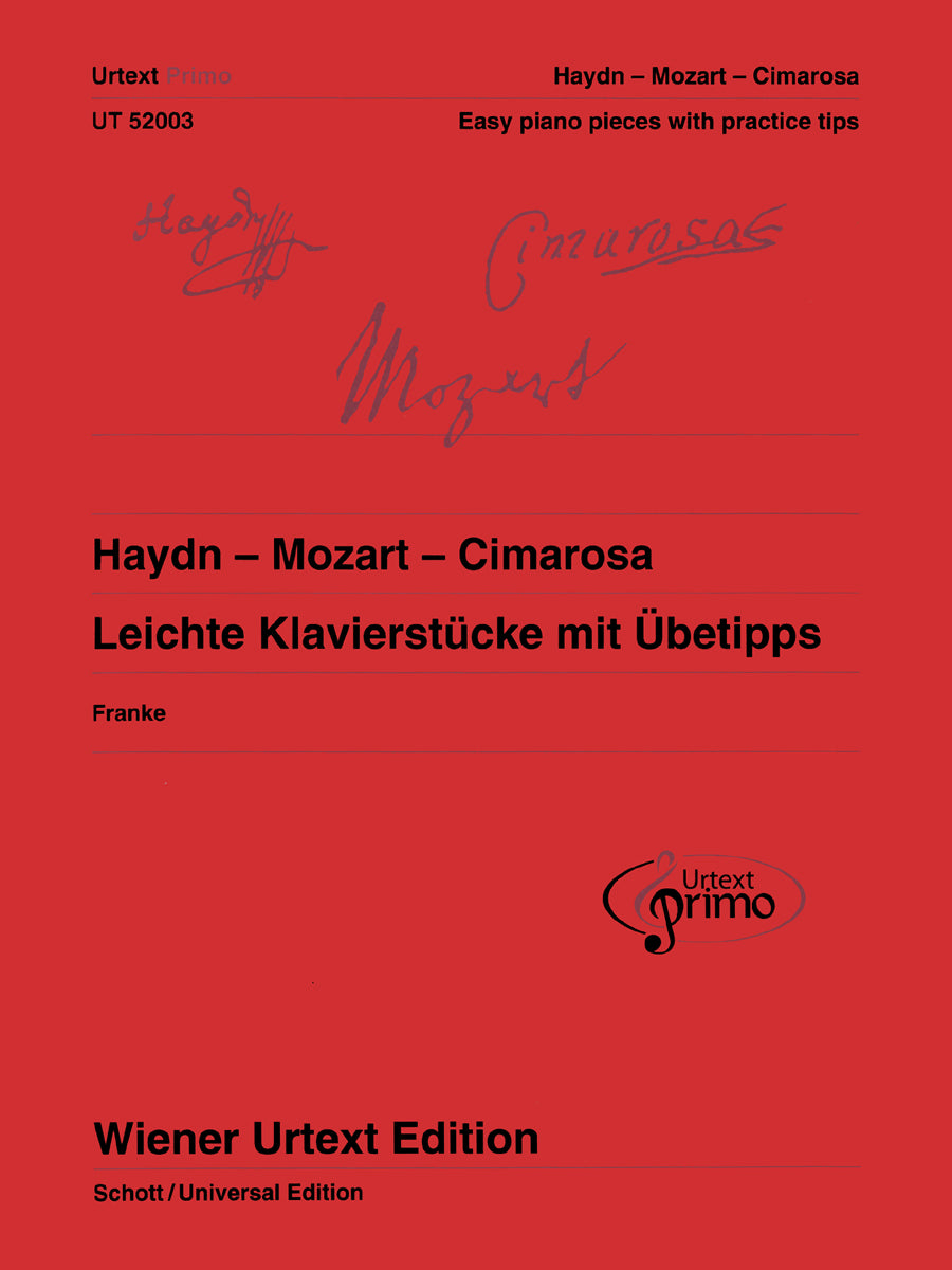 Haydn-Mozart-Cimarosa: Easy Piano Pieces with Practice Tips