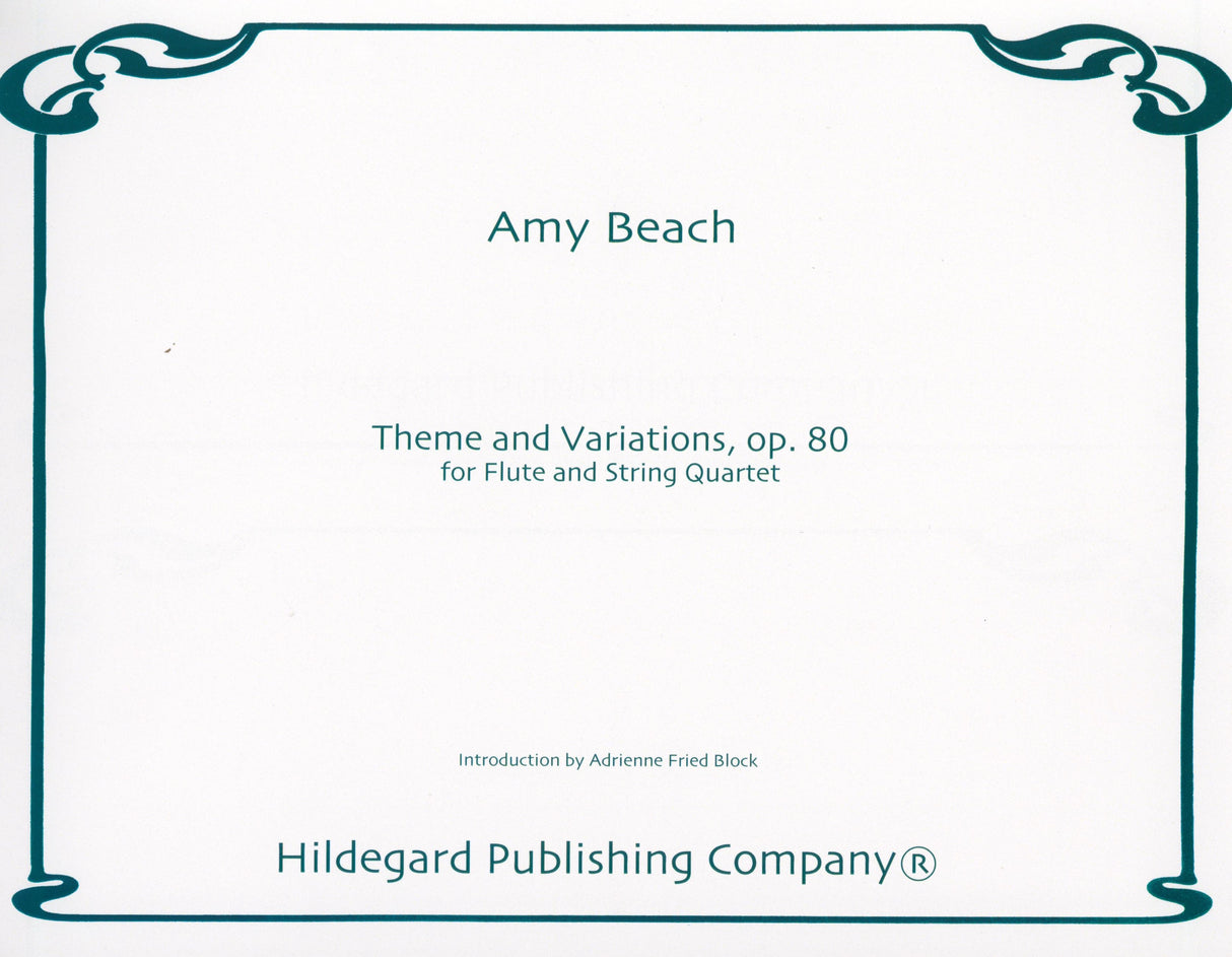 Beach: Theme and Variations, Op. 80