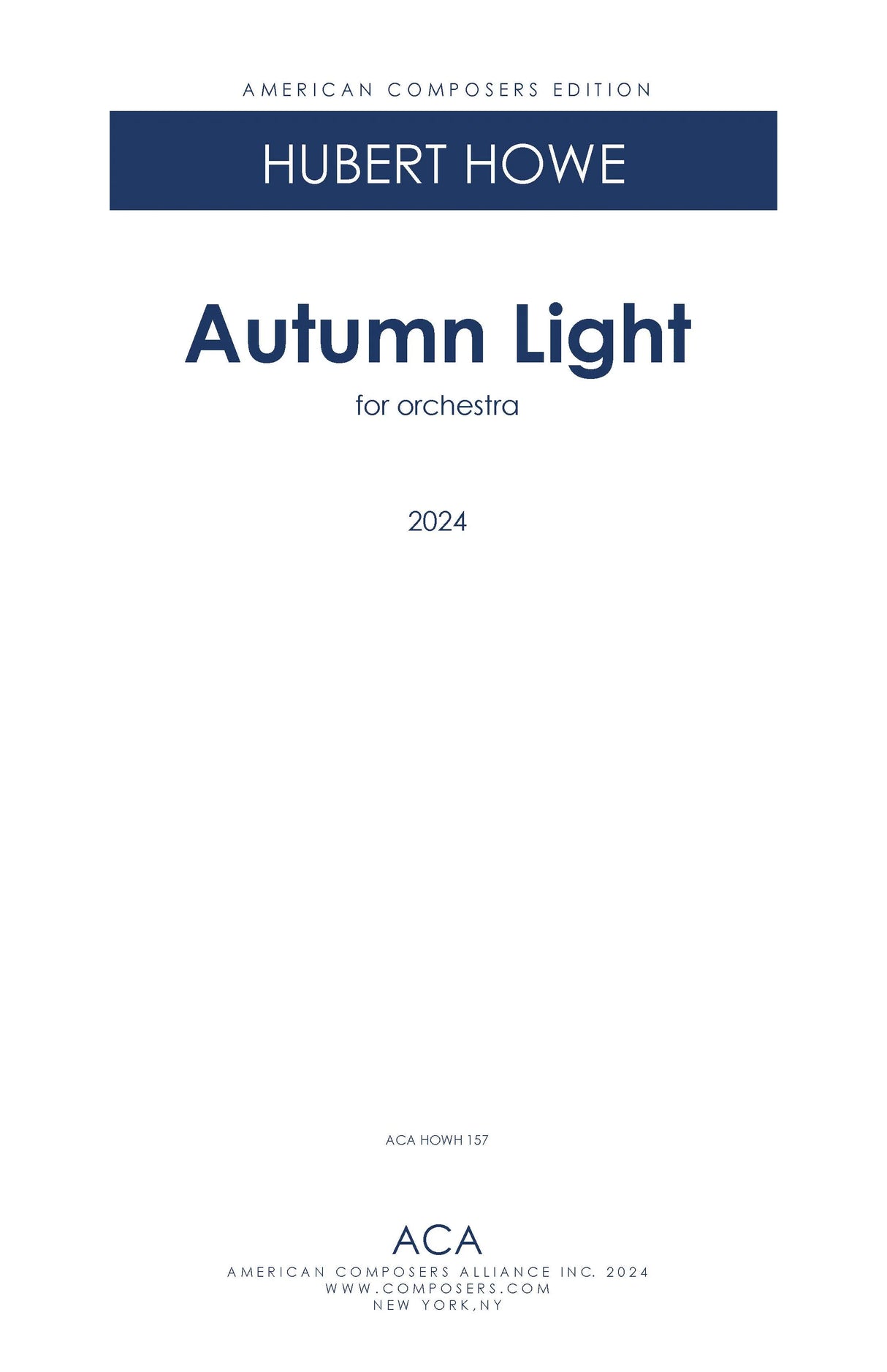 Howe: Autumn Light