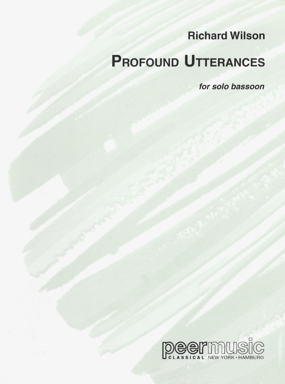 Wilson: Profound Utterances