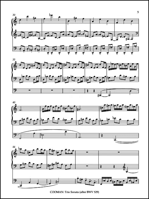 Cooman: Trio Sonata (after BWV 529)