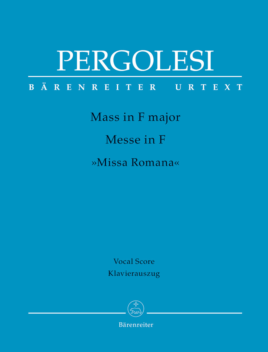 Pergolesi: Mass in F Major ("Missa Romana")