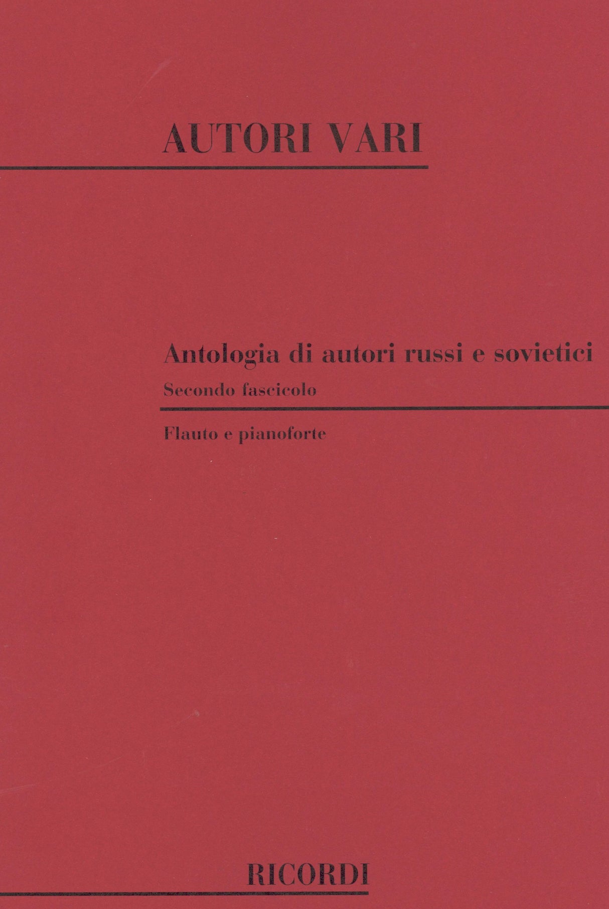 Anthology of Works by Russian and Soviet Composers - Volume 2