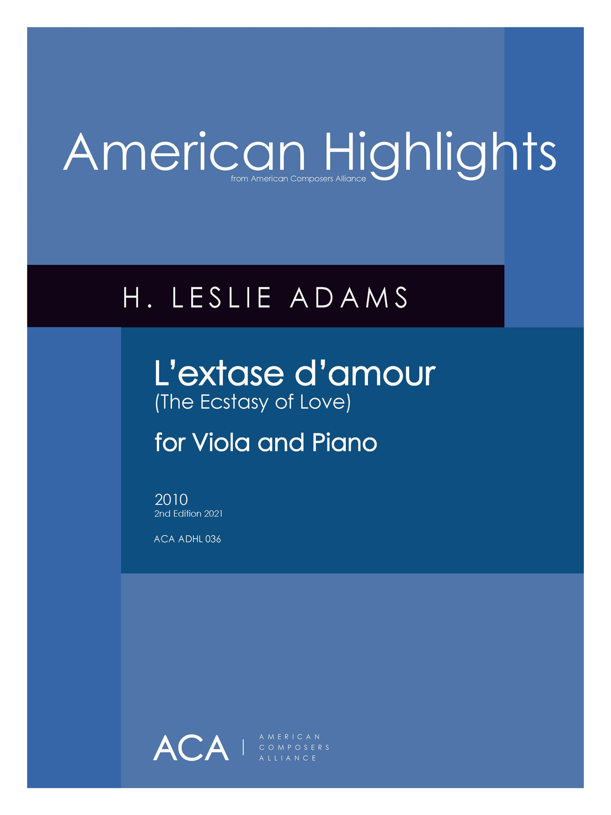 H.L. Adams: L'Extase d'Amour