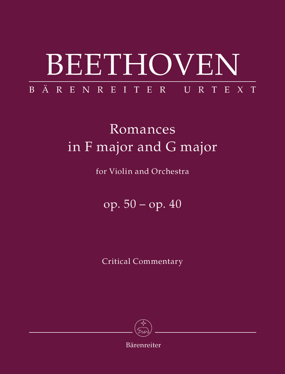 Beethoven: Romances in F Major, Op. 50 and G Major, Op. 40