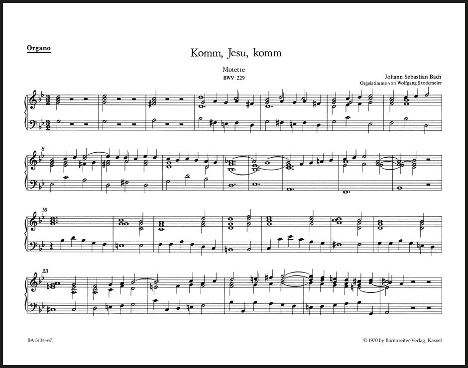 Bach: Komm, Jesu, komm, BWV 229