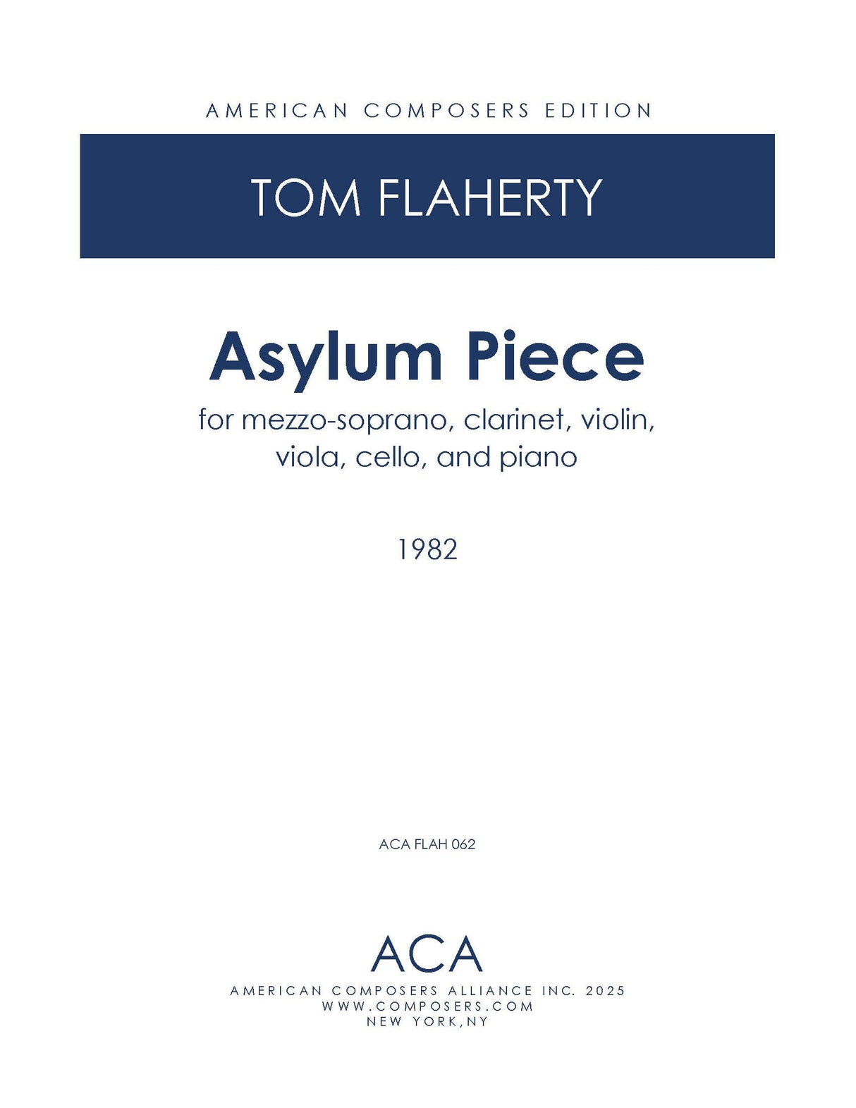 Flaherty: Asylum Piece