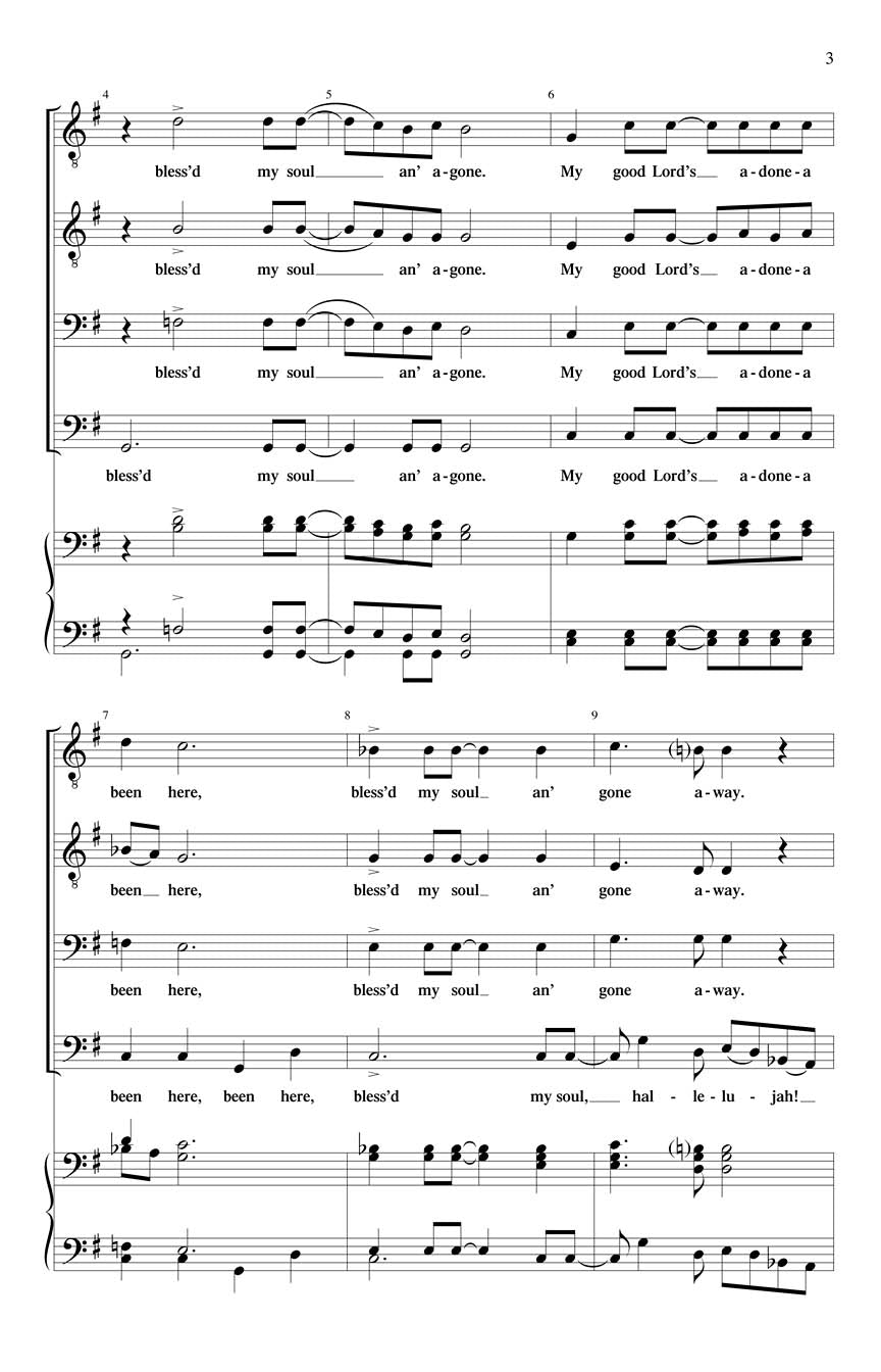 My Good Lord's a-Done-a Been Here (arr. for TTBB)