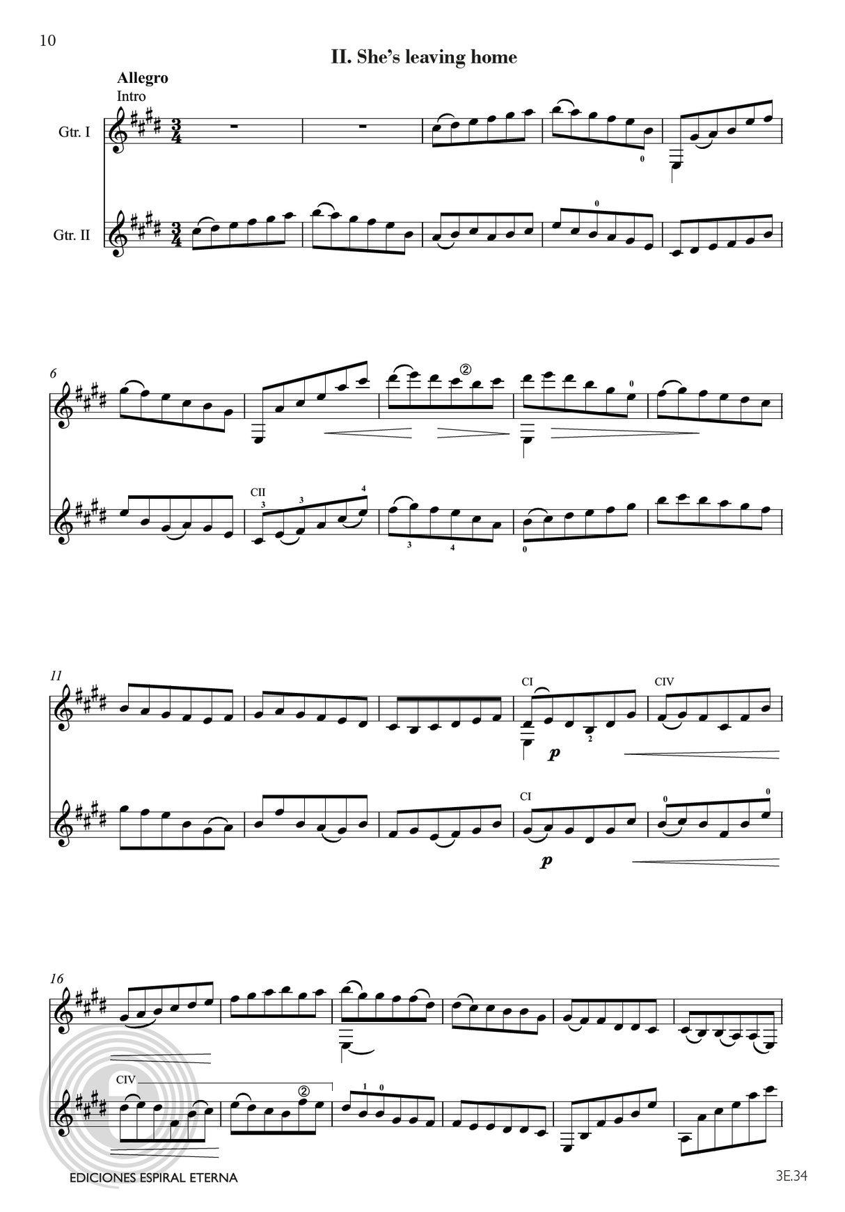 Brouwer: Beatlerianas (Version for 2 Guitars)