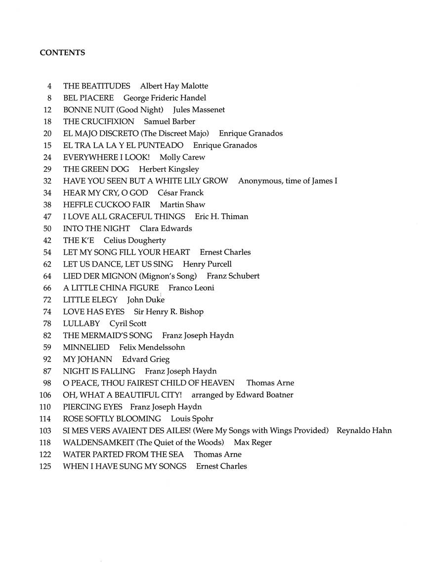 The First Book of Soprano Solos