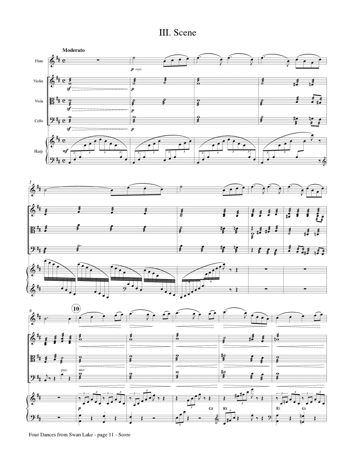 Tchaikovsky: Four Dances from Swan Lake (arr. for harp quintet)