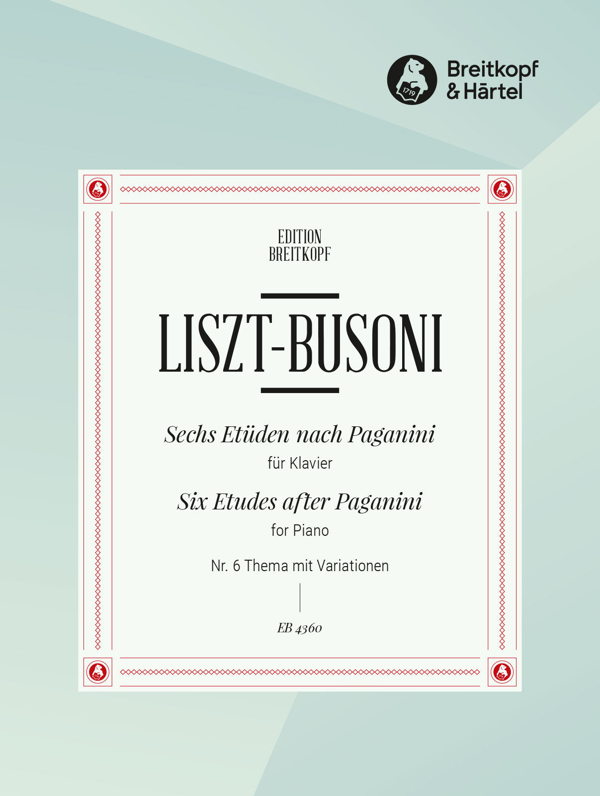 Liszt-Busoni: Etude No. 6 after Paganini - "Theme and Variations"