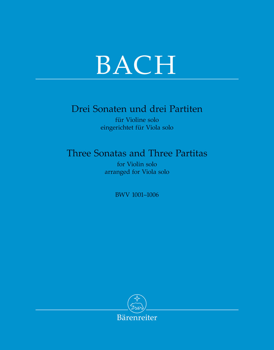 Bach: 6 Sonatas and Partitas, BWV 1001-1006 (arr. for viola)