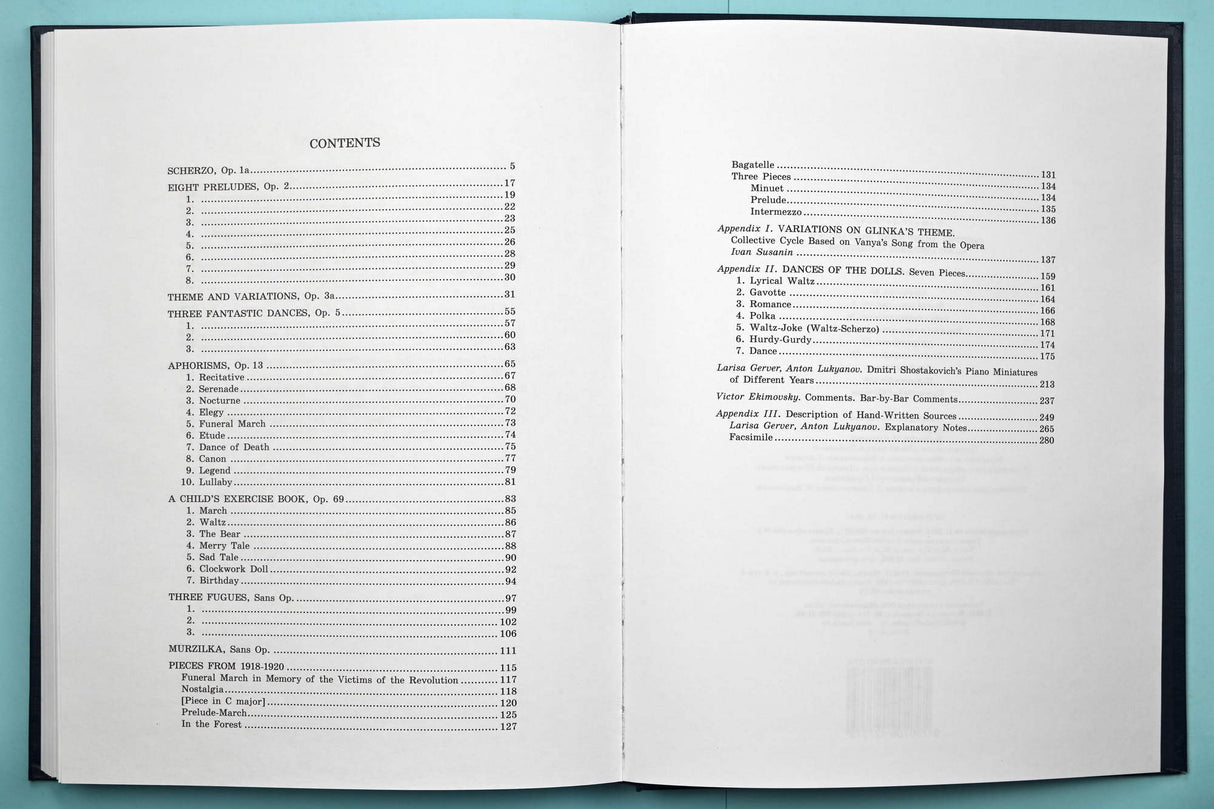 Shostakovich: Piano Miniatures of Different Years