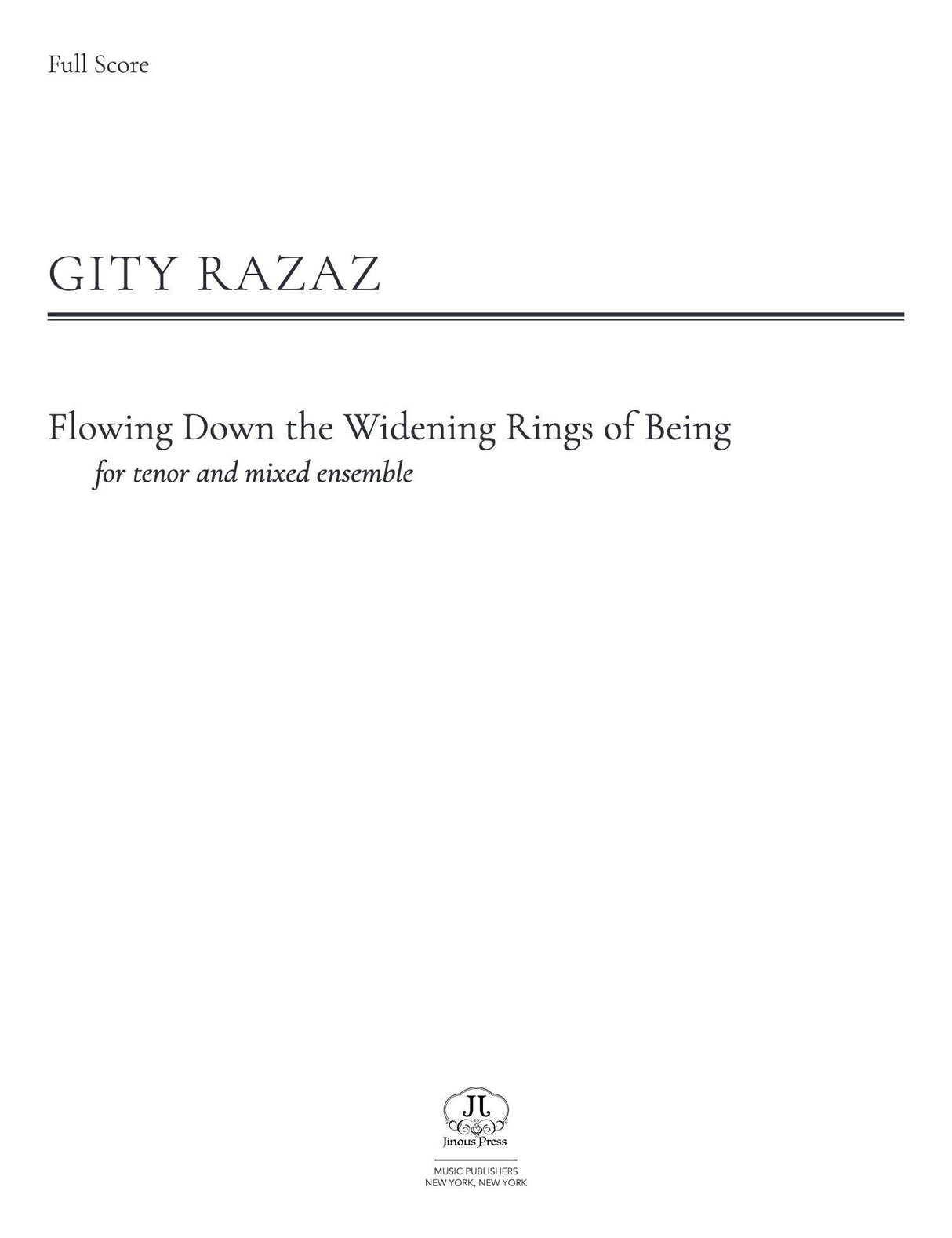 Razaz: Flowing Down the Widening Rings of Being