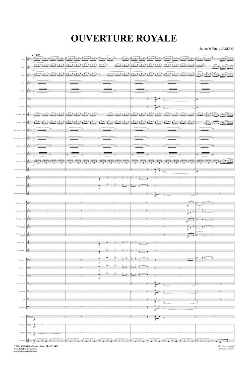 Jardon: Ouverture Royale (Version for Wind Ensemble)