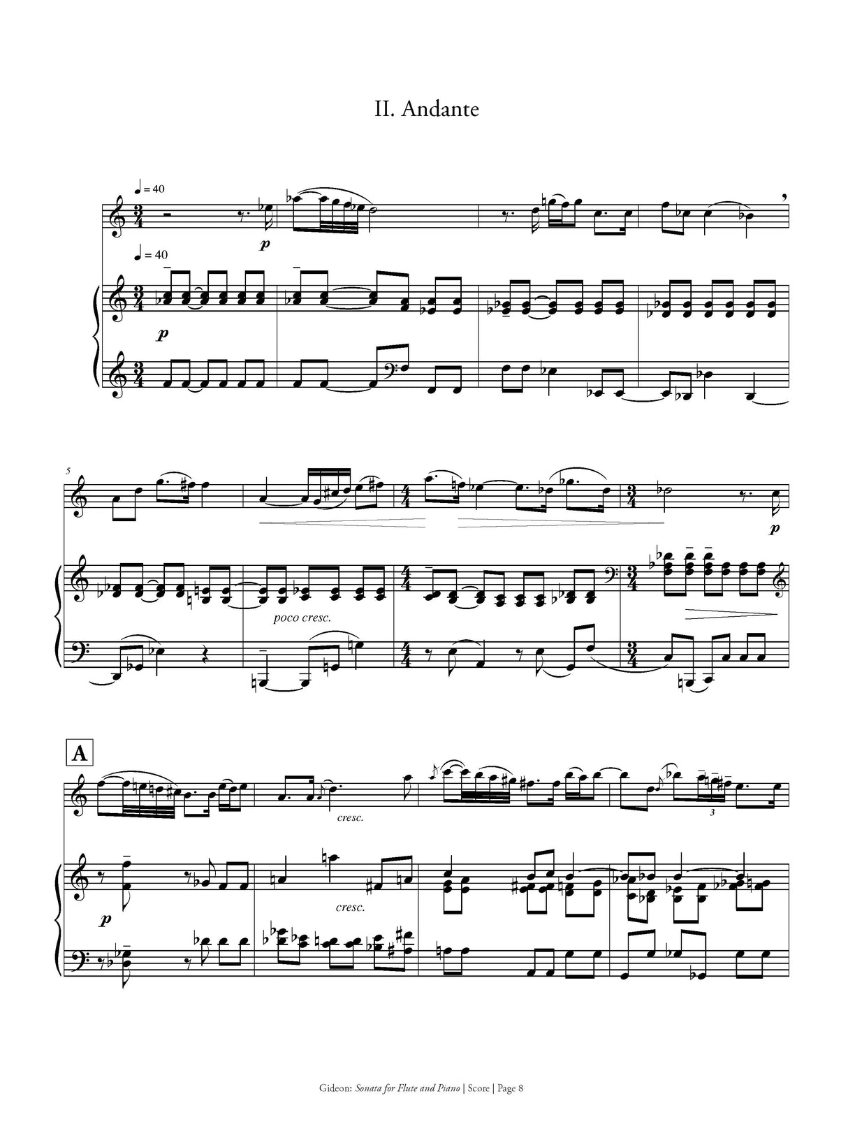 Gideon: Flute Sonata